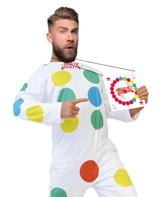Déguisement humoristique touche roulette adulte