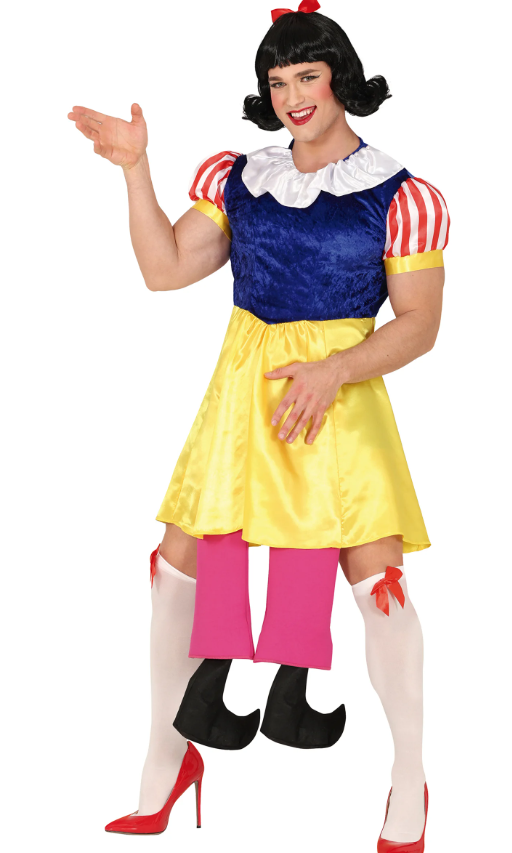 Déguisement humoristique princesse coquine homme
