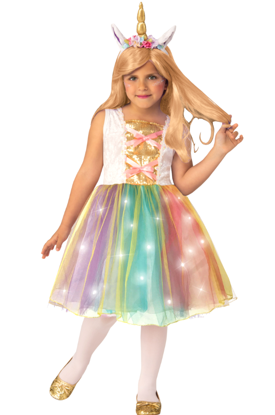 Déguisement Princesse Licorne lumineuse enfant