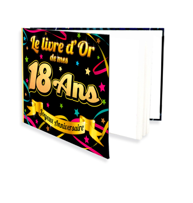 Livre d'or anniversaire 18 ans