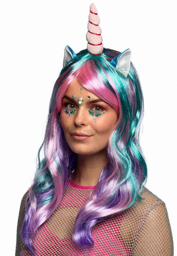 Perruque longue licorne des rêves femme