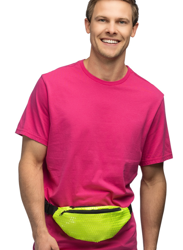 Sac banane jaune fluo