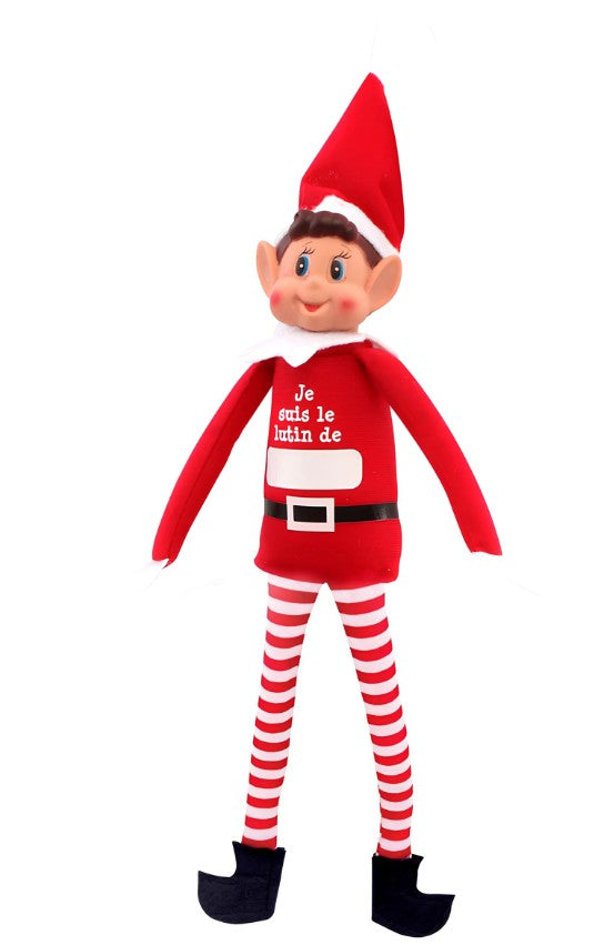 Lutin farceur garçon Elfie à personnaliser 38 cm