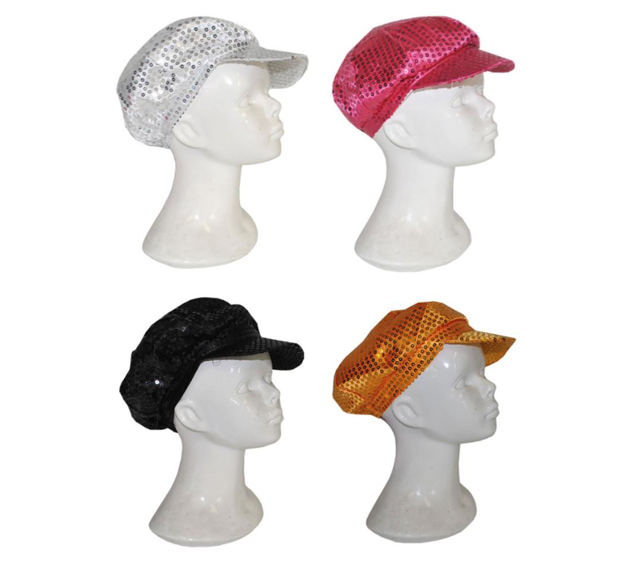 Casquettes à paillettes