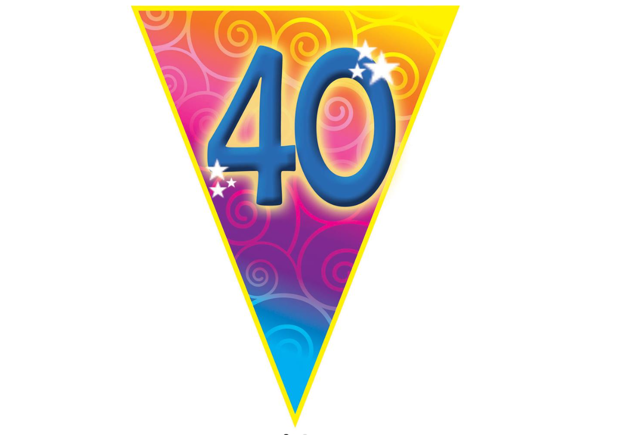 Fanions d'anniversaires 40 ans