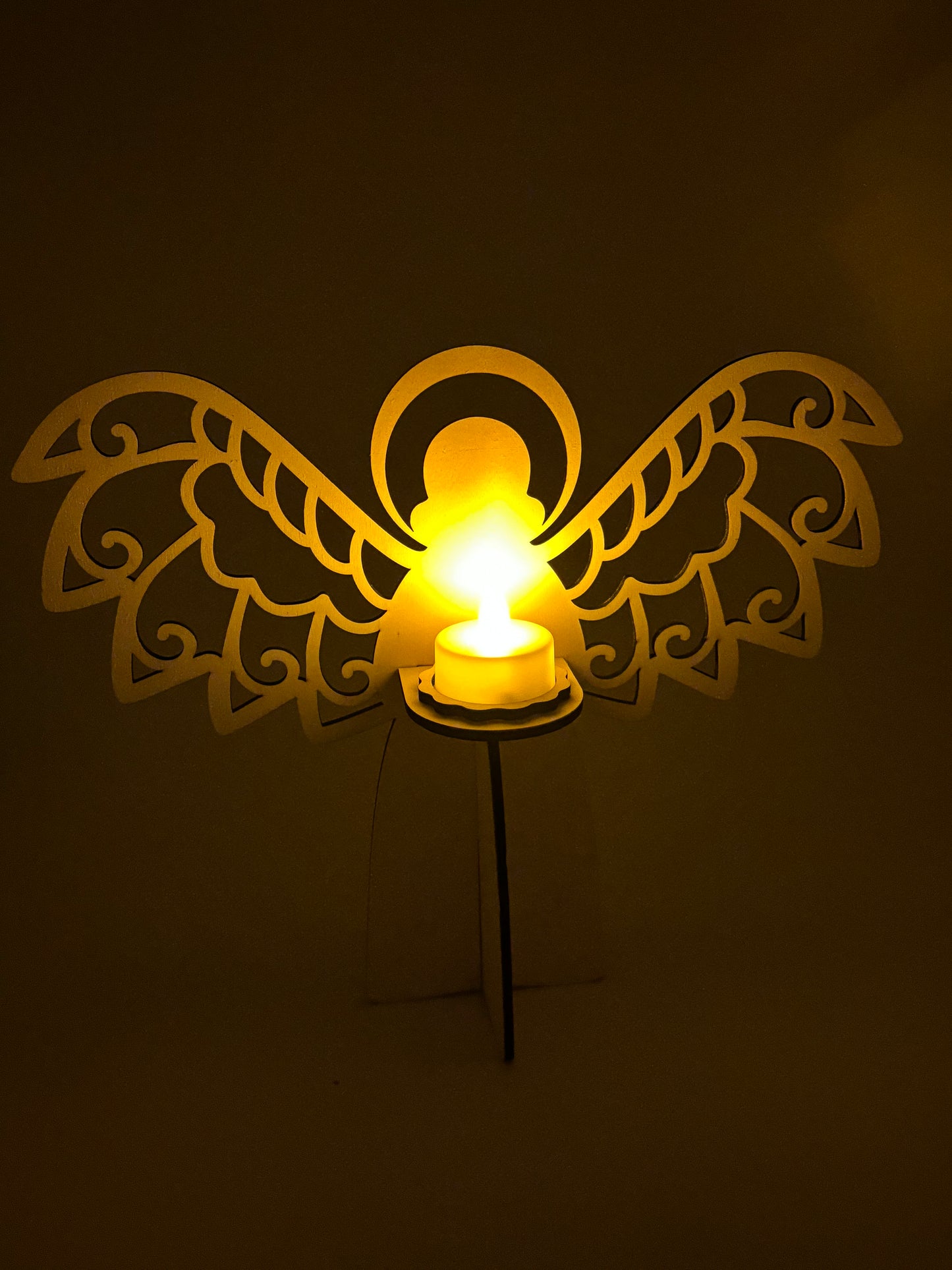 Décoration d'ange illuminé