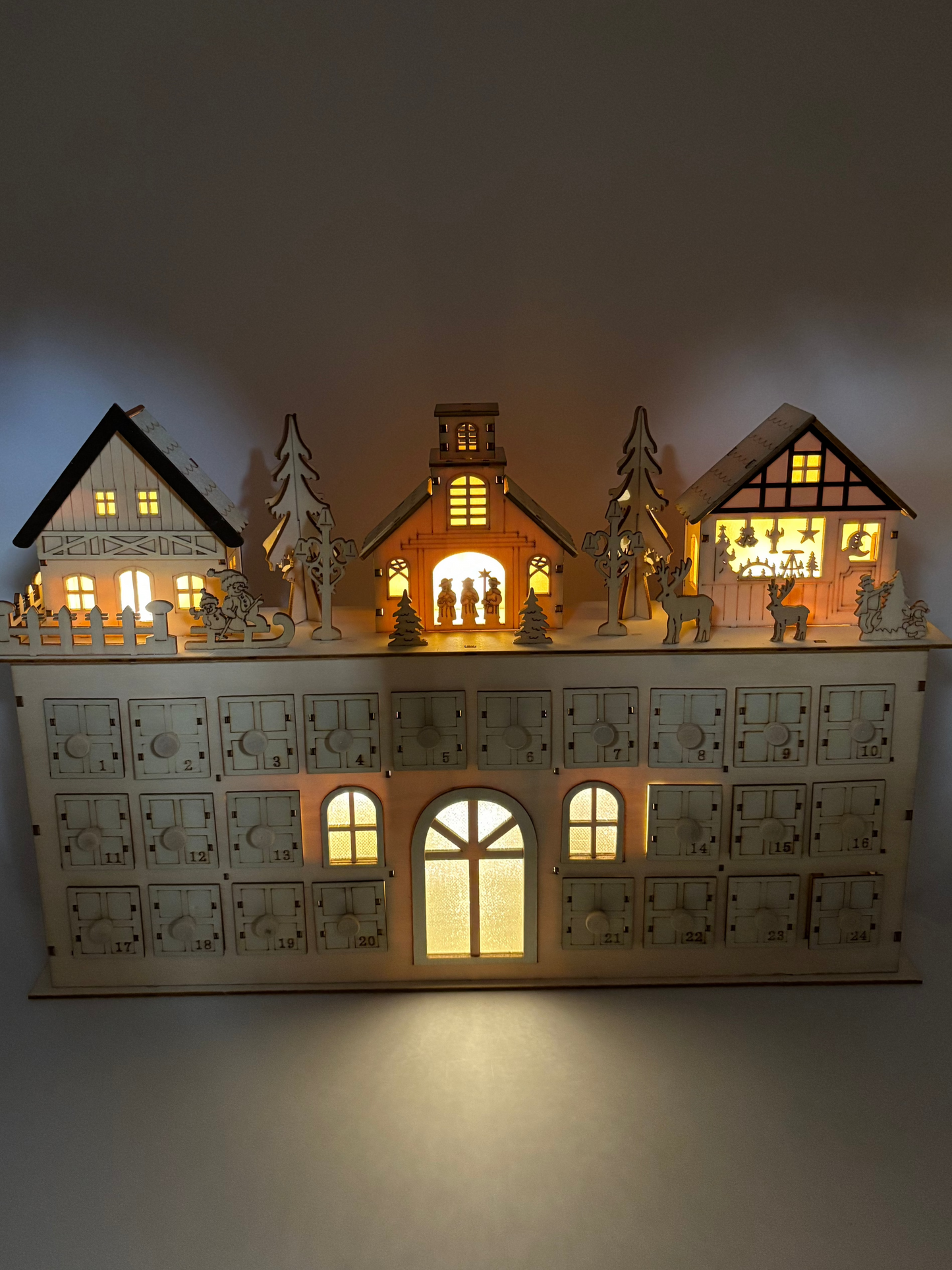 Calendrier de l'Avent lumineux Maison