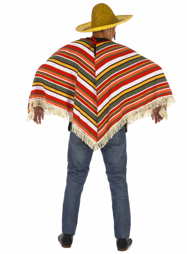 Poncho mexicain adulte LUXE