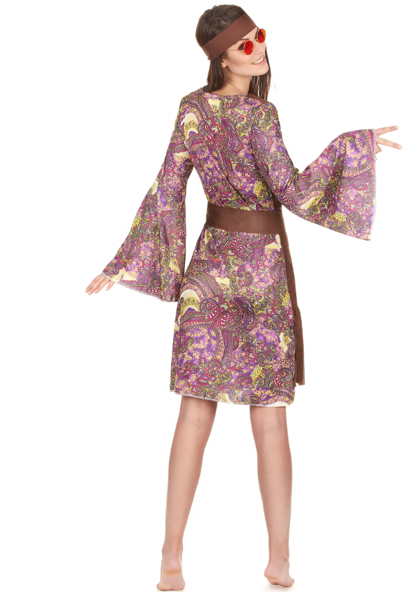 Déguisement hippie motif paisley femme