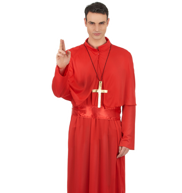 Déguisement prêtre rouge adulte