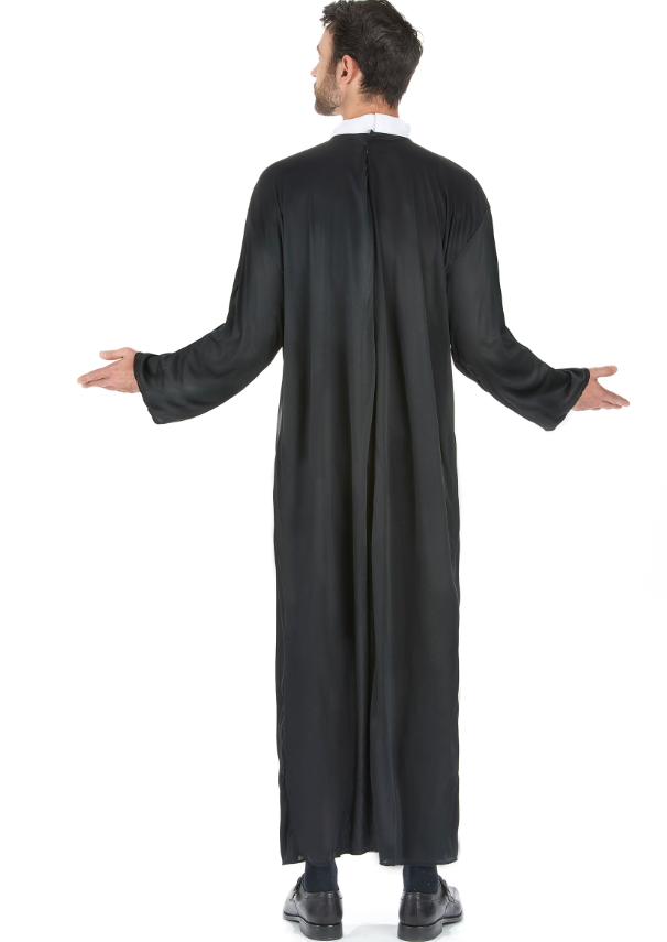 Déguisement prêtre grande taille homme