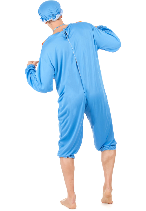 Déguisement bébé bleu et jaune homme