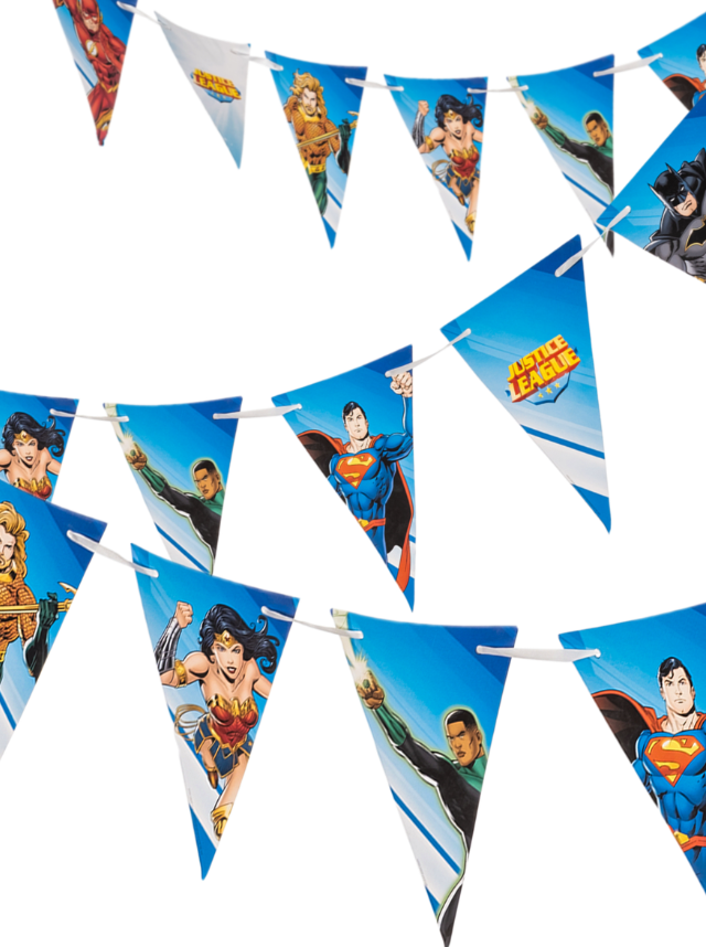 Guirlande à fanions Justice League™ 2m