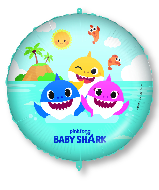 Ballon en aluminium Baby Shark™ 46 cm