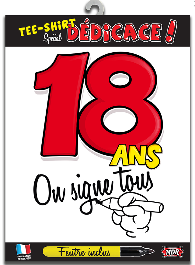 T-shirt Age 18 ans