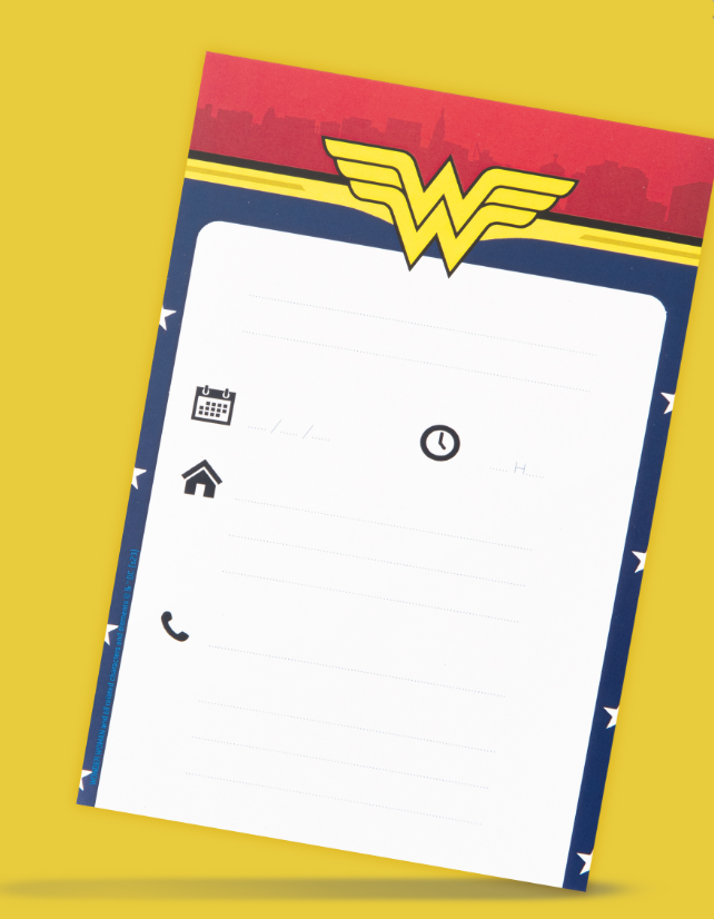 Cartes d'invitation avec enveloppes Wonder Woman™ 10x16cm