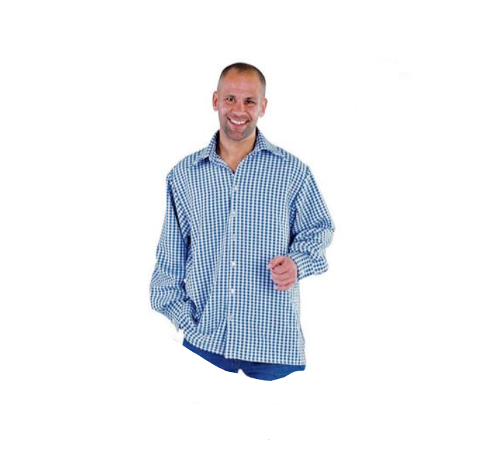 Chemise Carrée Blue Blanc