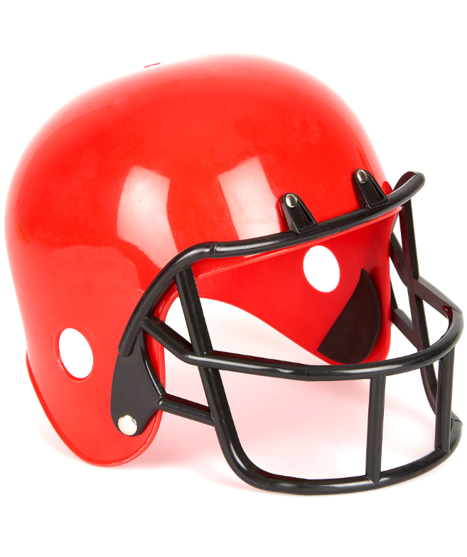 Casque footballeur américain rouge enfant
