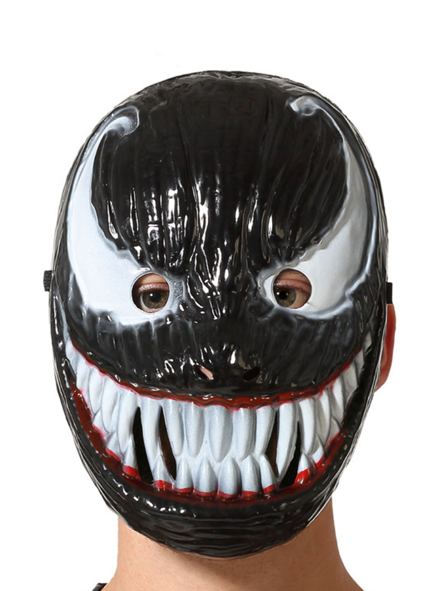 Masque symbiote noir et blanc adulte
