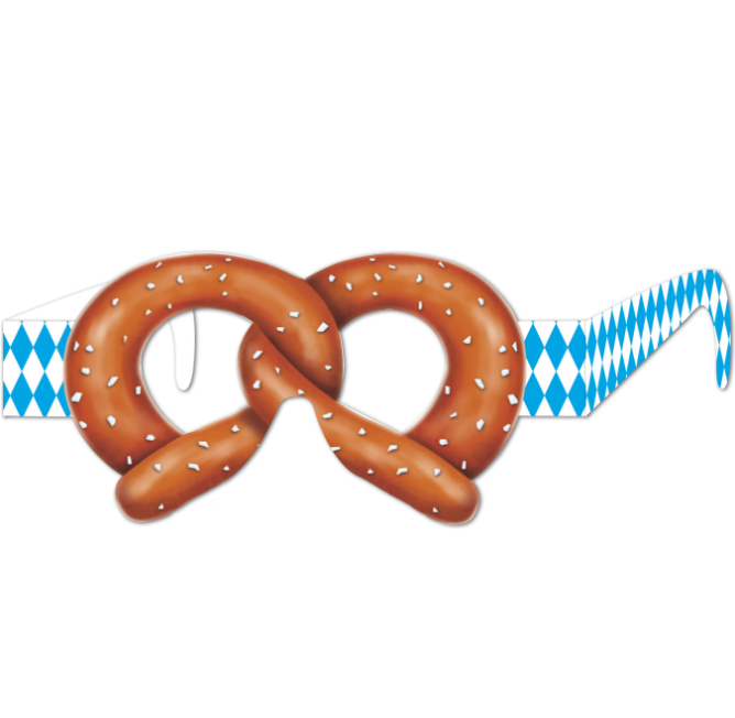 Lunettes humoristiques Bretzel par 12