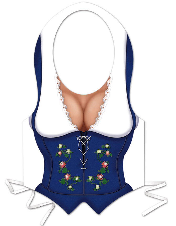 Tablier plastique femme bavaroise Fête de la bière