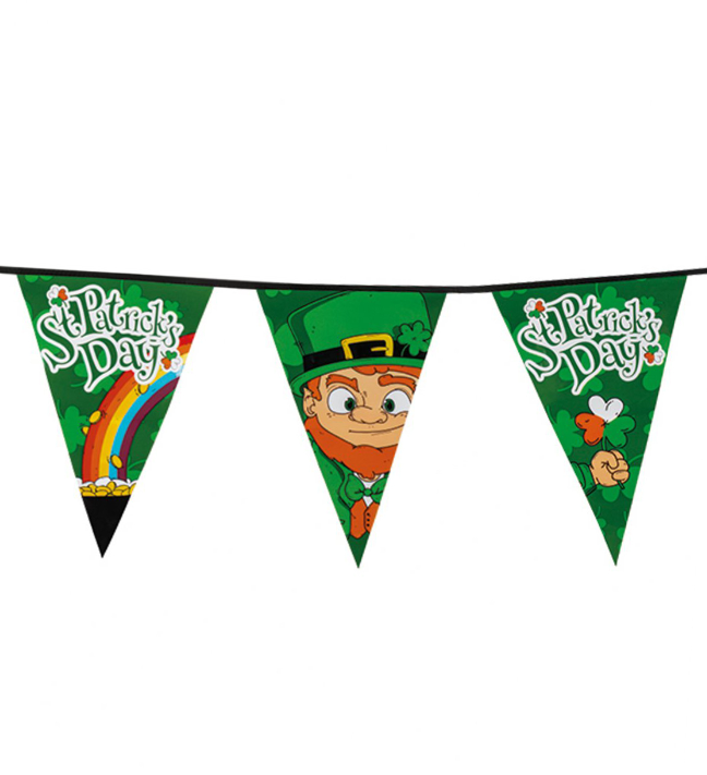 Guirlande à fanions 8 m Saint Patrick