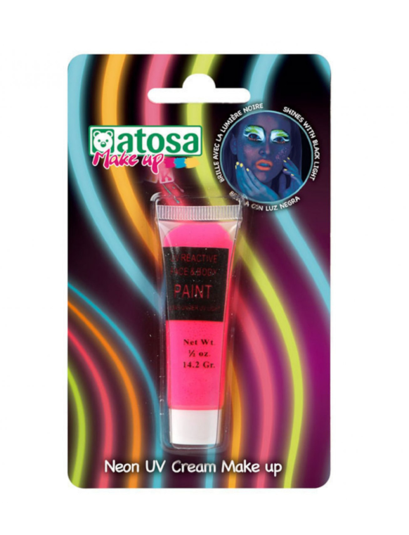 Tube de maquillage néon rose UV