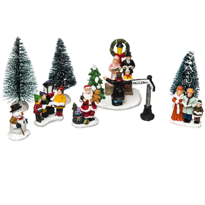 Village de noël santons chorale du père noël