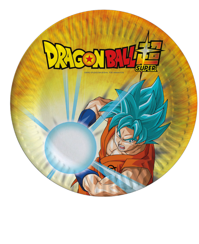 Petites assiettes en carton Dragon Ball Super™ 18 cm
