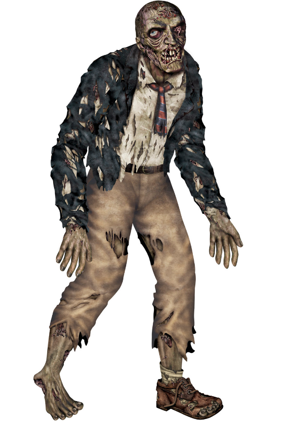 Zombie articulé Halloween 1m80