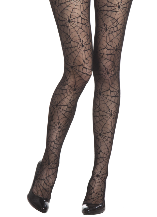 Collants toiles d'araignée femme Halloween