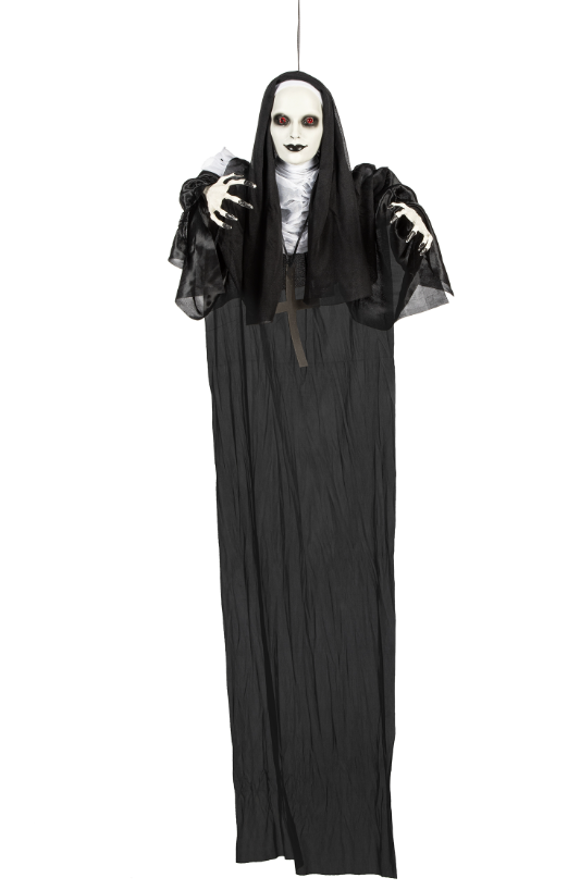 Décoration lumineuse nonne suspendu 120 cm