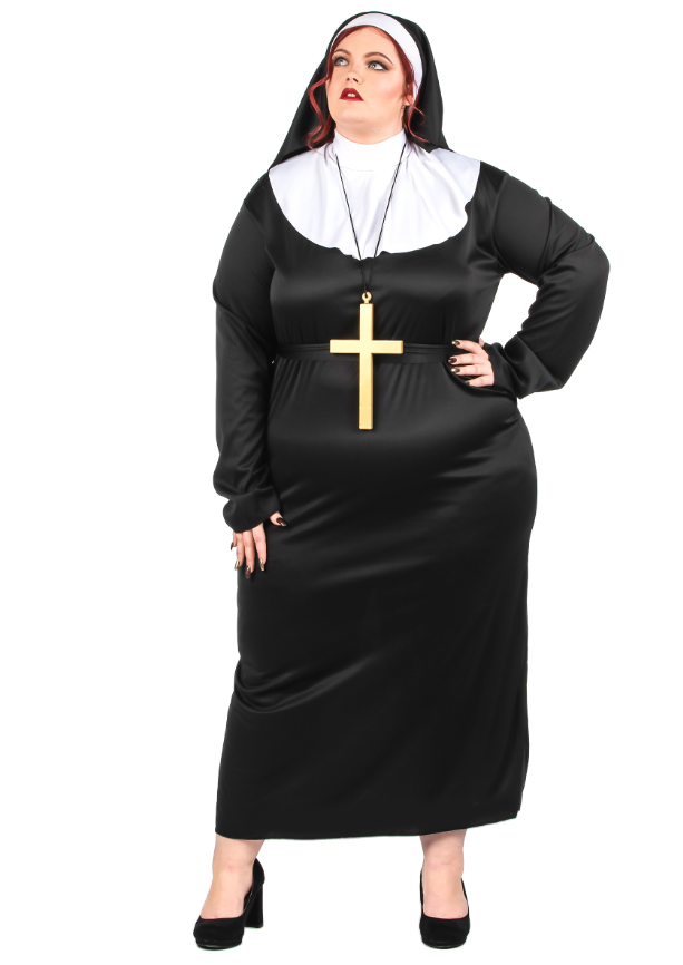 Déguisement grande taille bonne soeur femme