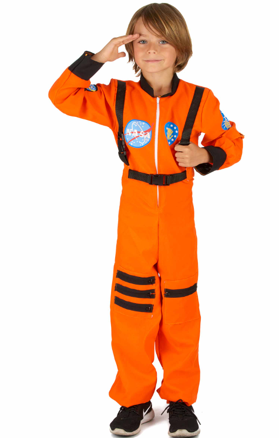 Déguisement astronaute orange garçon