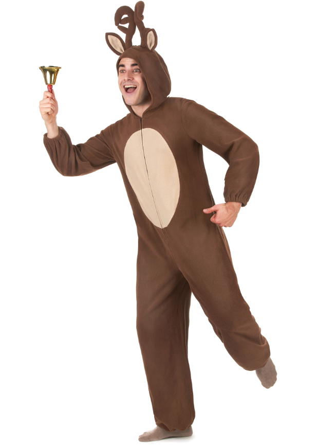 Combinaison à capuche renne homme