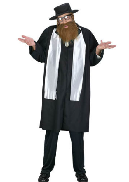 Déguisement rabbin avec barbe homme