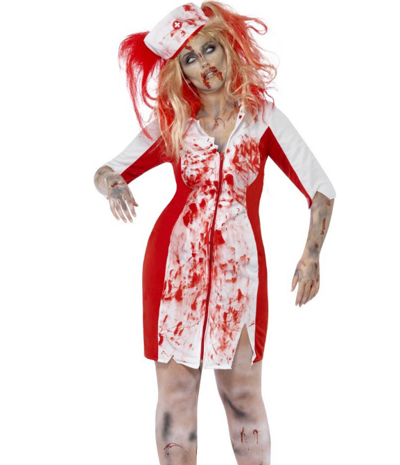 Déguisement zombie infirmière grande taille femme Halloween