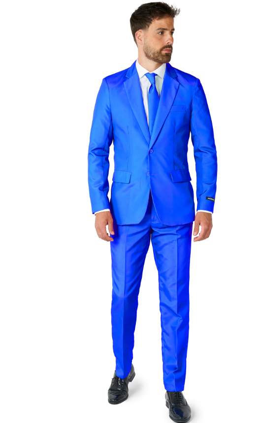 Costume Mr. Solid bleu homme Suitmeister™