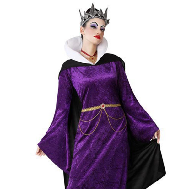Déguisement méchante reine violette femme