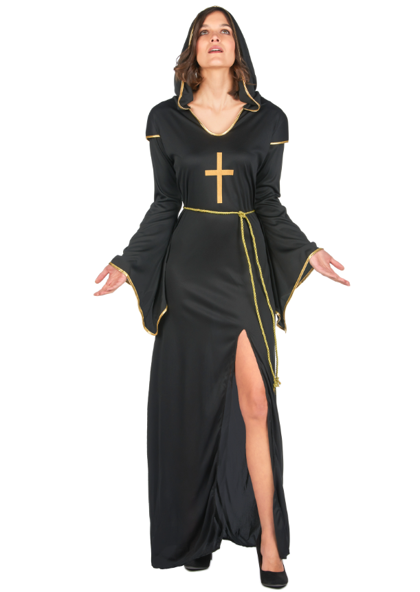 Déguisement nonne fendue femme