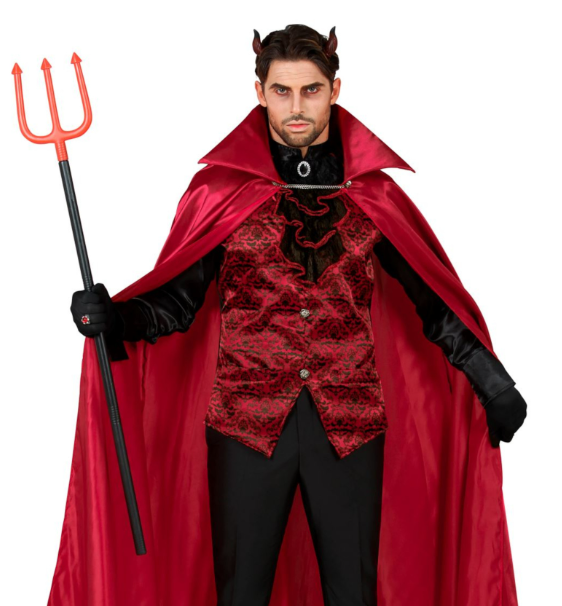 Déguisement comte diabolique rouge homme