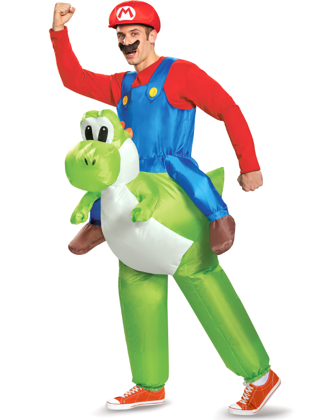 Déguisement gonflable Mario sur Yoshi Nintendo® adulte