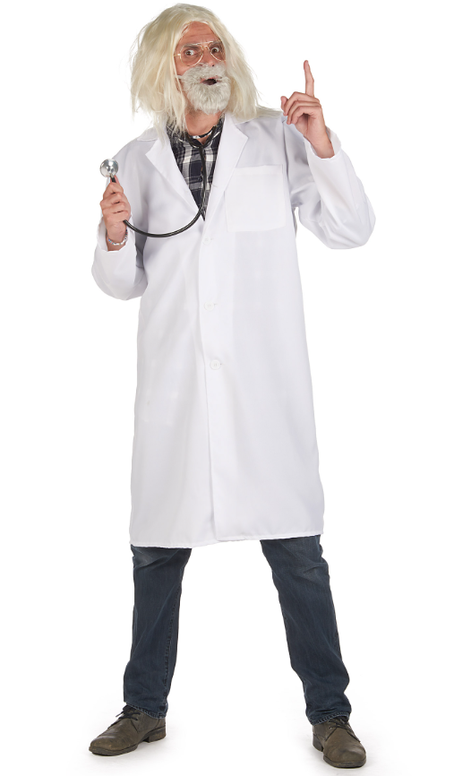 Déguisement blouse docteur savant adulte