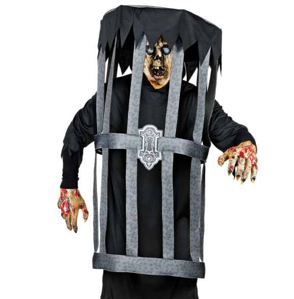 Déguisement zombie en cage adulte