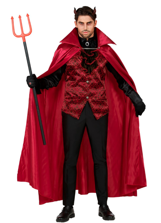 Déguisement comte diabolique rouge homme