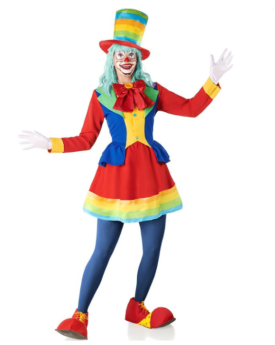 Costume de clown pittoresque pour femme