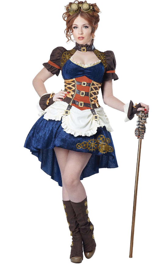 Déguisement rétro futuriste steampunk femme grande taille