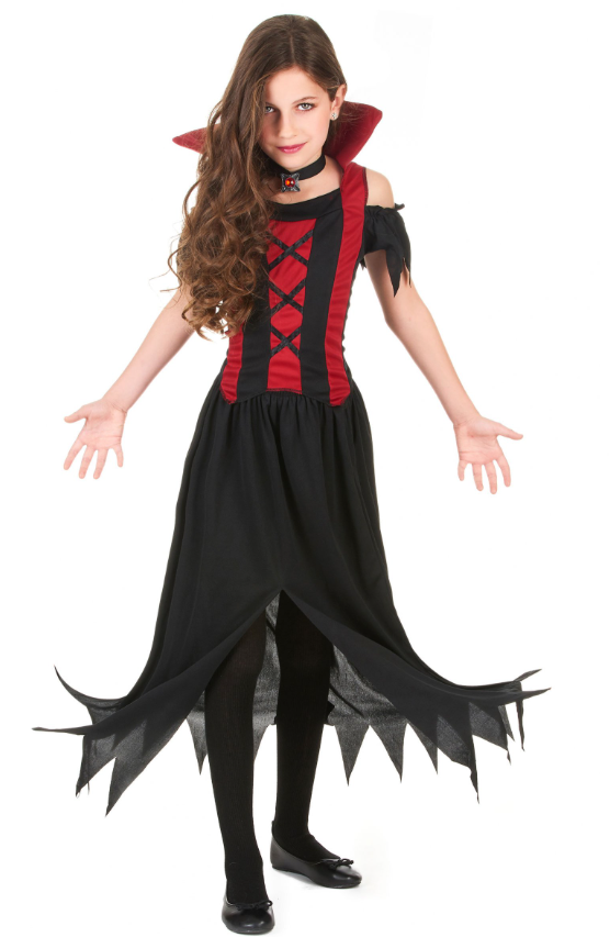 Déguisement vampire rouge fille Halloween