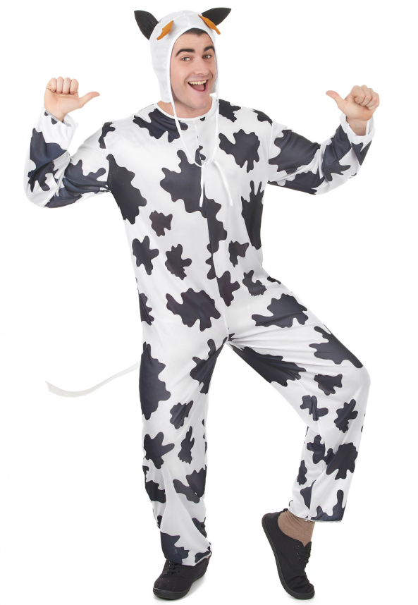 Déguisement vache avec chapeau adulte