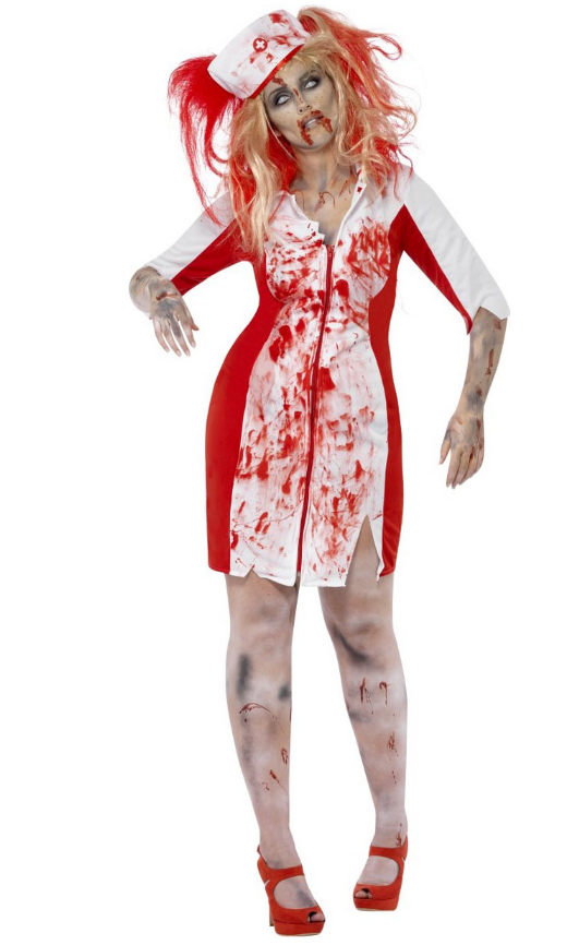 Déguisement zombie infirmière grande taille femme Halloween